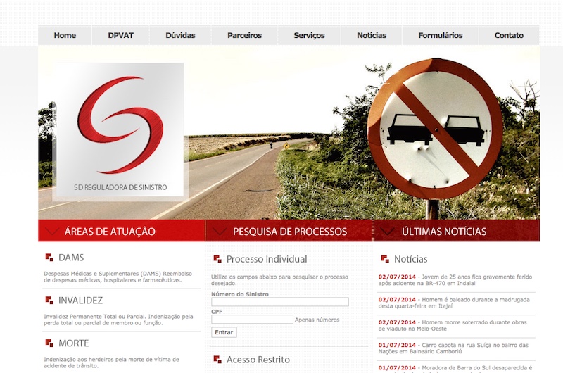 Site e sistema Web para SD Reguladora