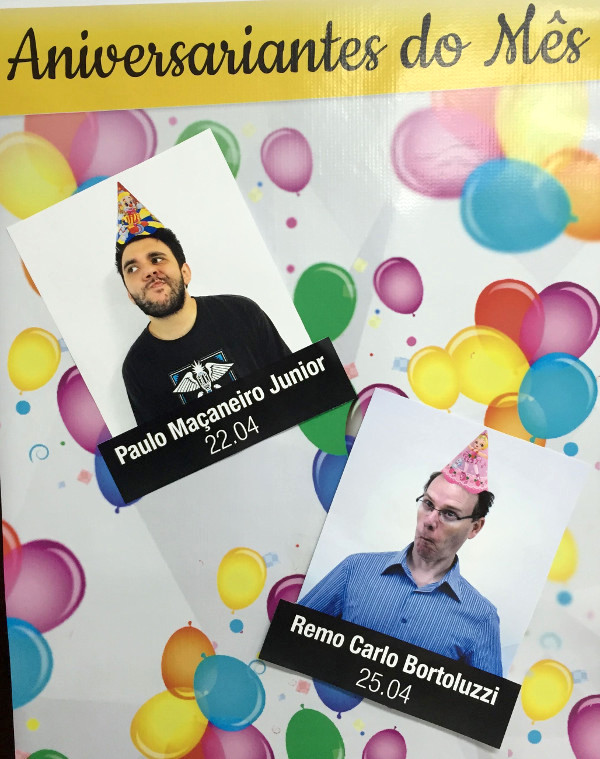 Paulo e Remo fazem aniversário em Abril