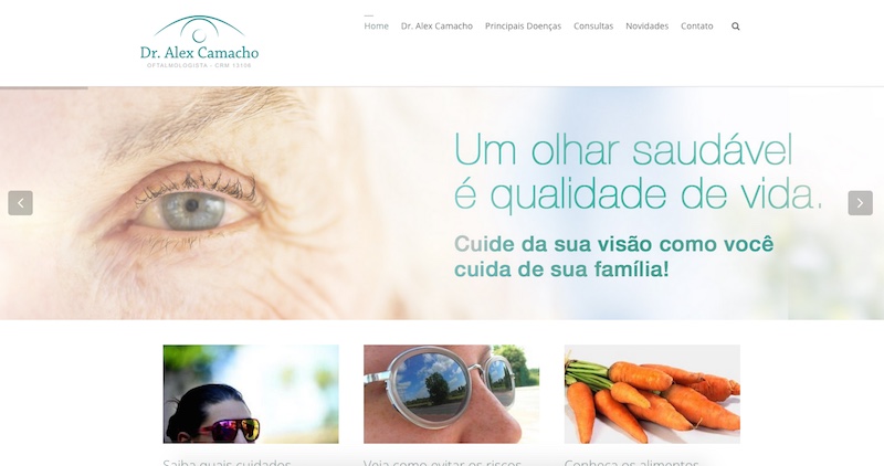 Dr. Alex Camacho lança website