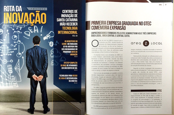 Área Local na revista Rota da Inovação
