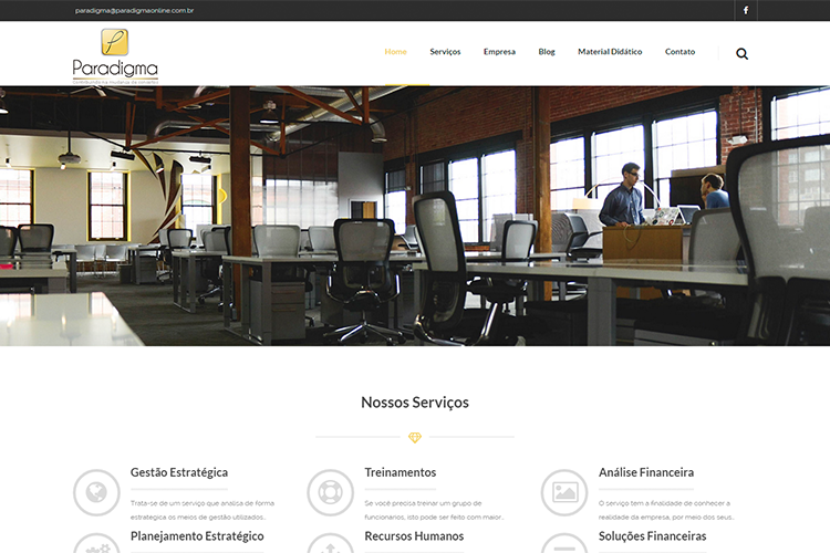 Paradigma Consultoria lança seu novo site