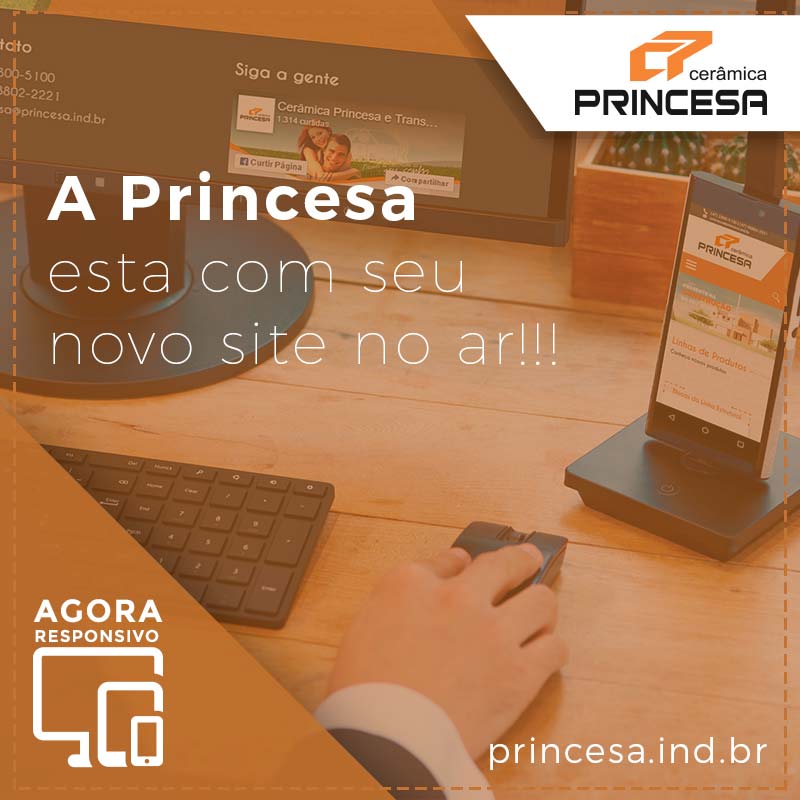 Cerâmica Princesa com site novo no ar!!