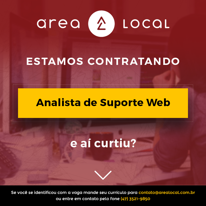 Oportunidade de Emprego: Vaga Analista de Suporte Web