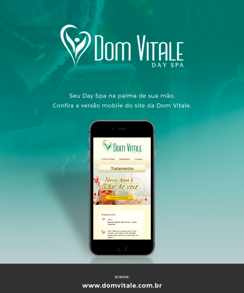 Dom Vitale disponibiliza site mobile