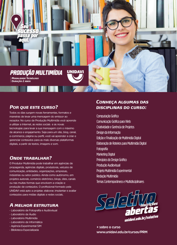 Área Local Divulga - Novo Curso de Produção Multimídia - UNIDAVI