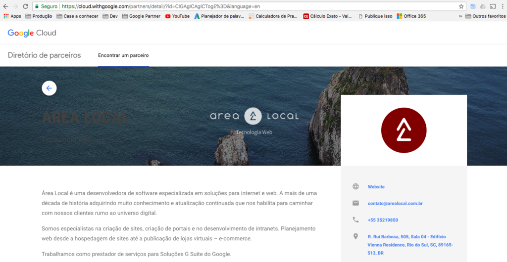 Área Local Google Cloud Partner
