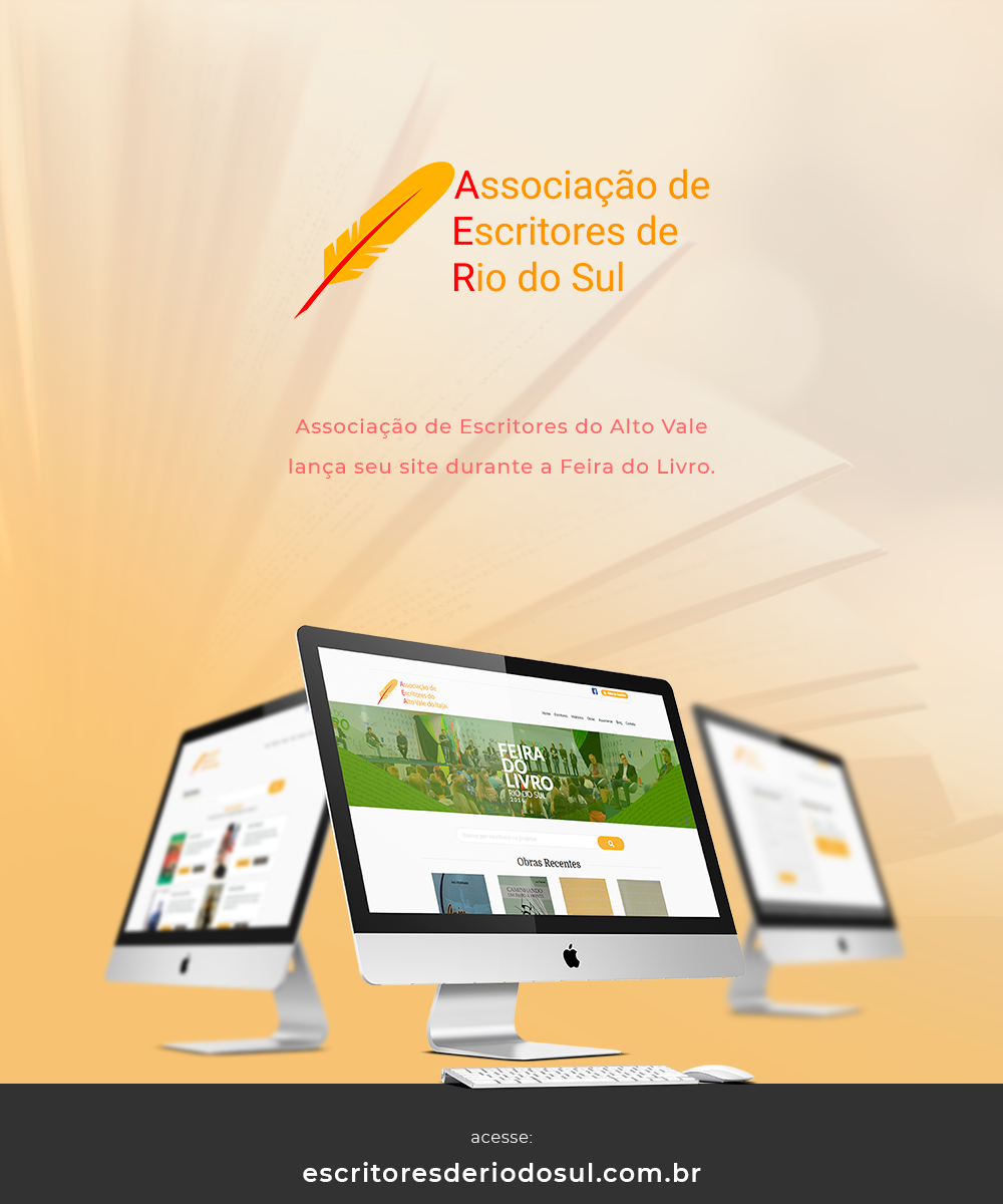 Associação de Escritores do Alto Vale do Itajaí lança durante a Feira do Livro o seu site