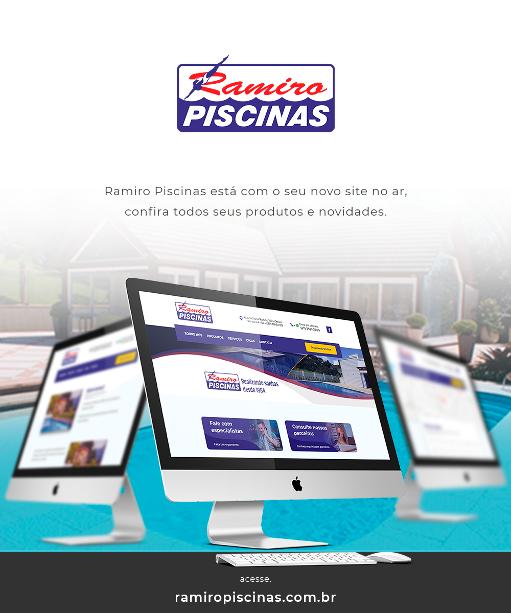 Ramiro Piscinas lança seu novo site!
