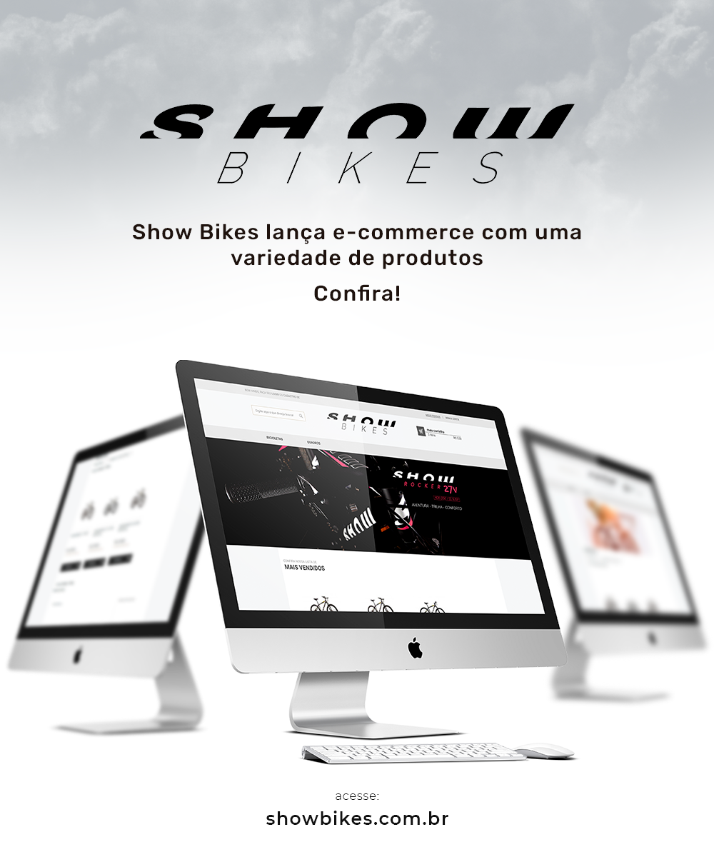 Show Bikes implementa e-commerce, mostrando sua variedade de produtos!