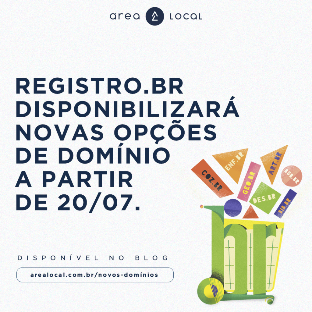 Novas opções de domínio disponíveis no Registro.br