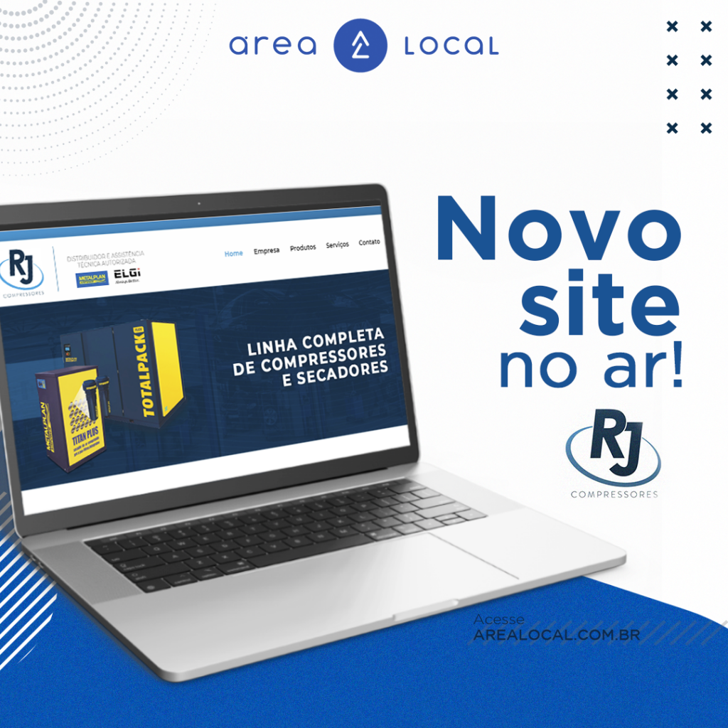 RJ Compressores e RJ Serrana Compressores lançam novos sites