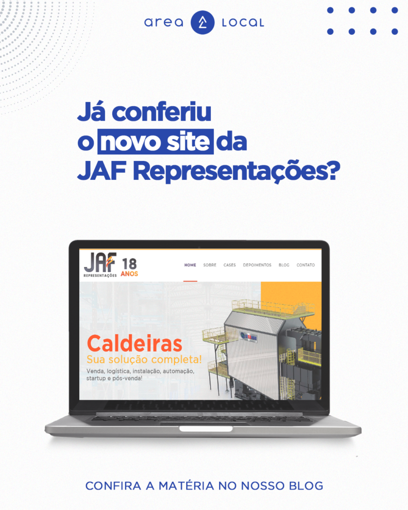 JAF Representações lança novo site