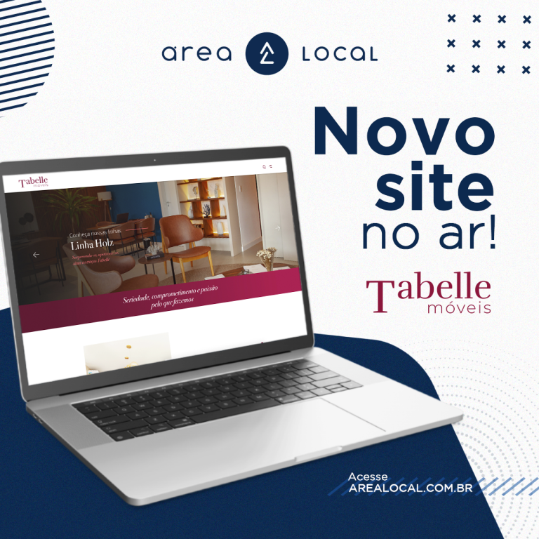 Novo site da Tabelle Móveis