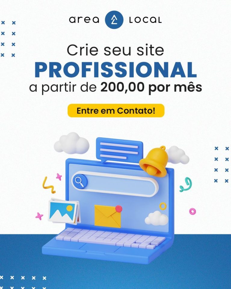 Crie seu site profissional com a Área Local