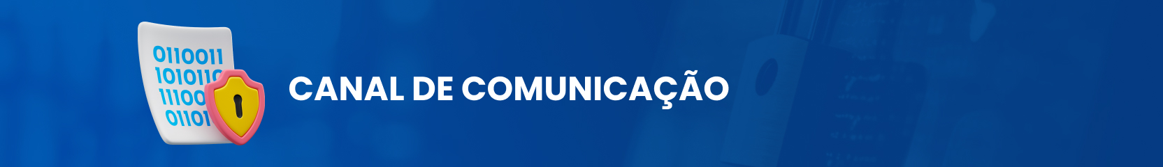 Banner do canal de comunicação