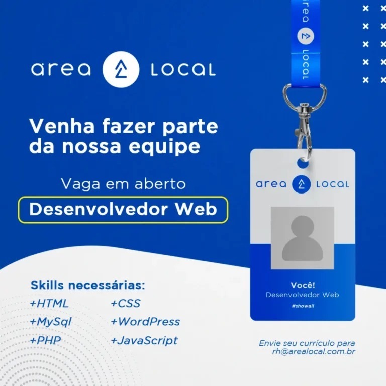 Vaga: Delenvolvedor Web